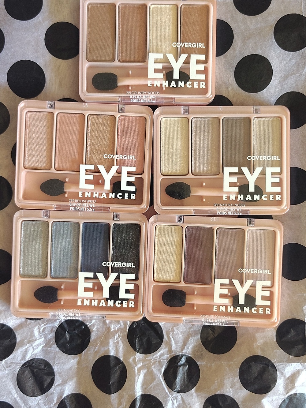 CoverGirl Eye Enhancer Neutral Eyeshadow Palette - Warm Brown & Taupe Shades 5pk